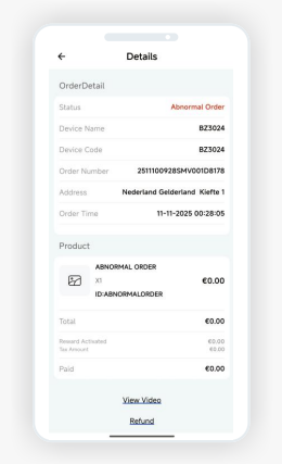 Abnormal order
